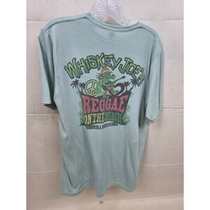 Whiskey Joes Reggae on the Beach Pensacola Florida Graphic Tee Green Large